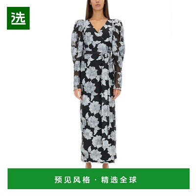 1h可退 香港直邮ROTATE BIRGER CHRISTENSEN 女士 长款花朵连衣裙