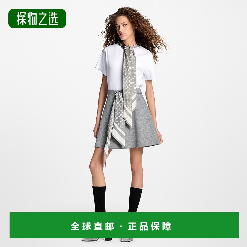 自营欧洲直邮LV路易威登 Monogram系列女士白色棉短袖T恤