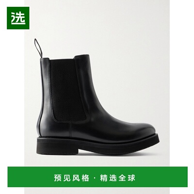 香港直邮1h可退 Grenson 男士 Ziggy 皮质切尔西靴 114987BLACKPU