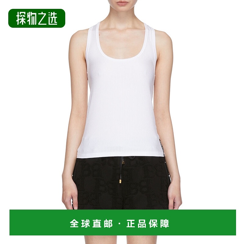 香港直邮Balmain 白色徽标背心 BPD105280