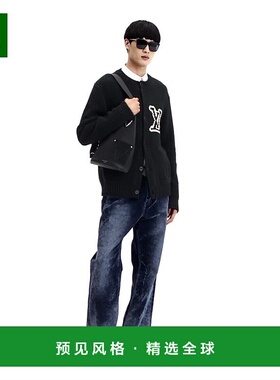 1h可退 欧洲直邮LV路易威登 Trainer男士黑色小牛皮logo标识运动