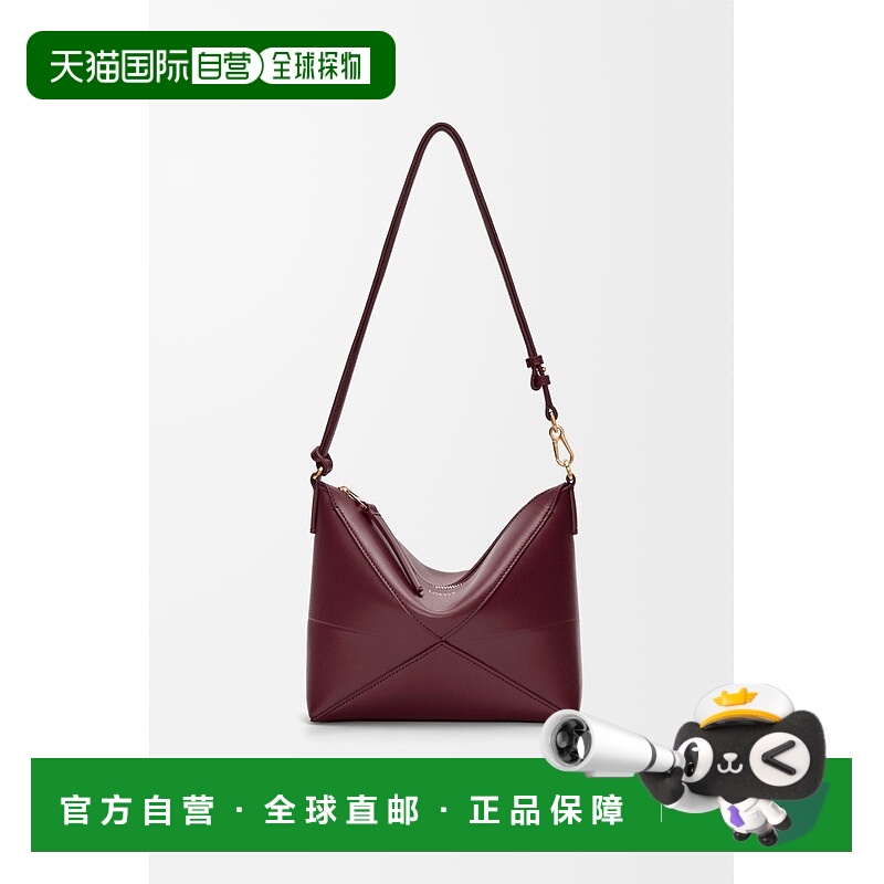 自营1h可退 欧洲直邮Loewe罗意威 Puzzle系列女士深酒红色牛皮可