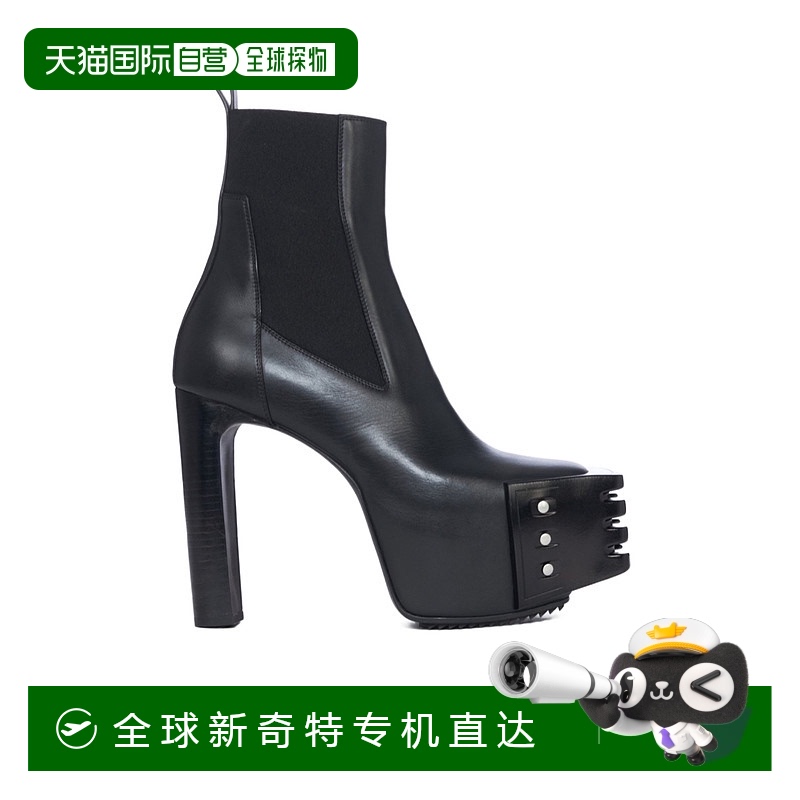 香港直邮Rick Owens 高跟短筒靴 RP02C1843LCGGR