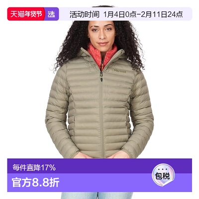 1h可退 香港直邮marmot 土拨鼠 女士 Echo Featherless 连帽衫