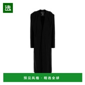 香港直邮Y PROJECT 女士 1h可退 黑色棉质大衣 201CO003F530BLACK