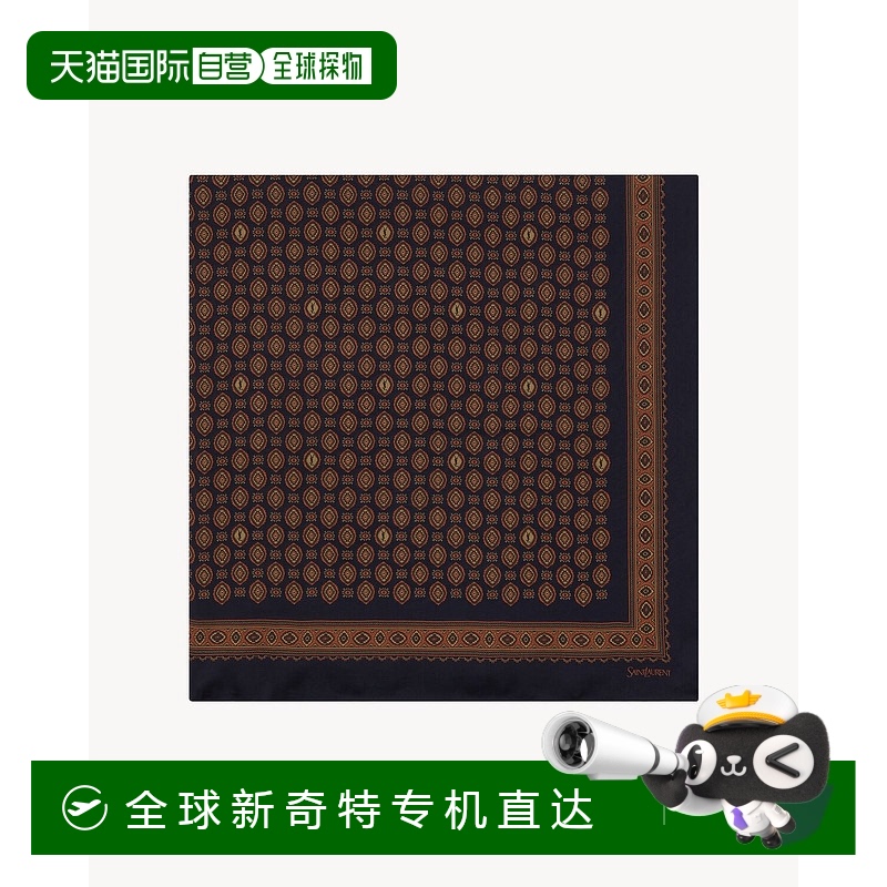 欧洲直邮YSL（2025新品）大方巾真丝查米尤斯绸缎