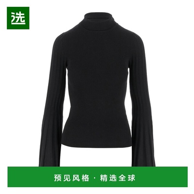 香港直邮BLUMARINE 女士针织衫 4M169AN0990 AW2025 黑色 长袖针