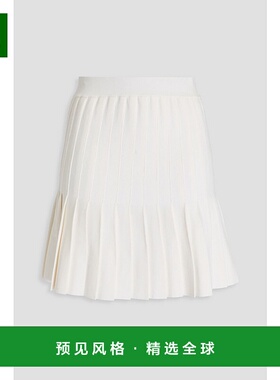 1h可退 香港直邮Sandro 女士 褶裥弹性针织迷你半身裙 SFPJU01032