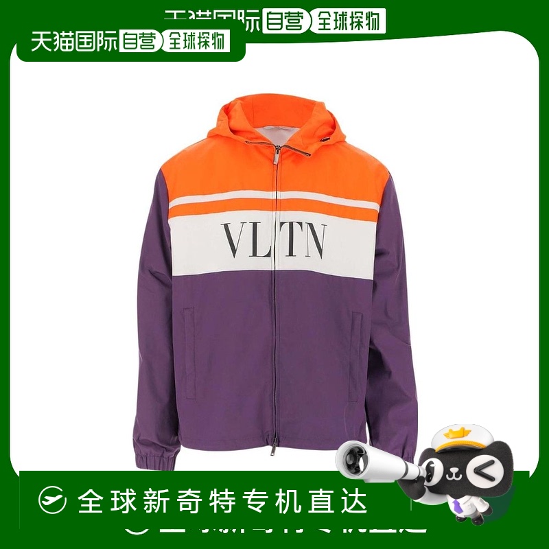 【99新未使用】香港直邮Valentino 徽标设计夹克 WV3CI3697J3连帽