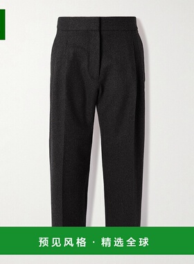 1h可退 香港直邮Alaïa 女士 羊毛直筒裤 AA9P1254W011B840ANTHRAC