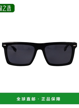 1h可退 香港直邮BOSS 波士 男士 黑色醋纤太阳眼镜 BOSS1765GS807