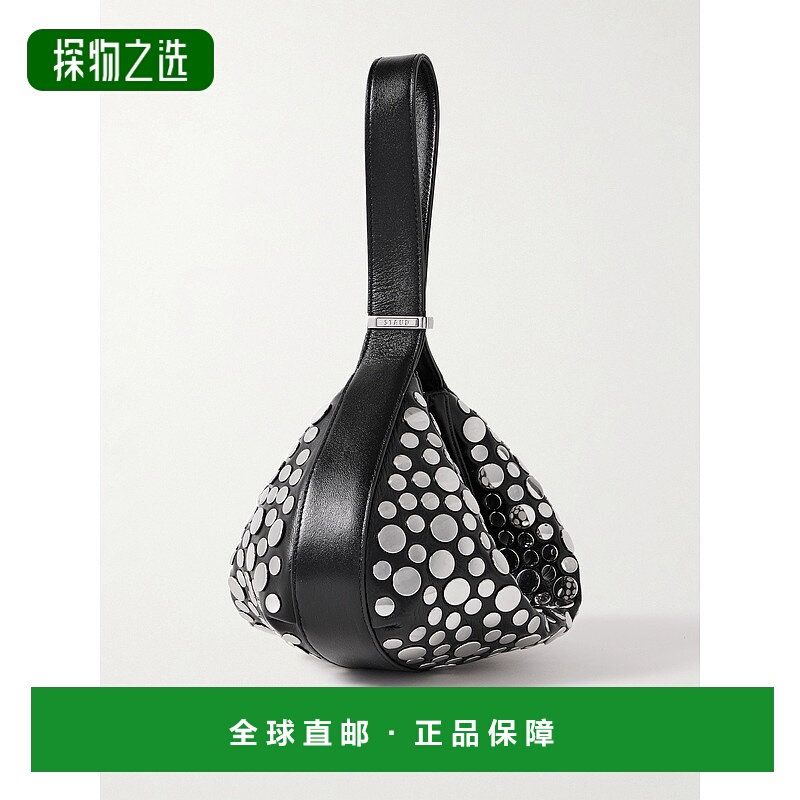 香港直邮Staud 女士 Demy 铆钉皮革肩包 H25F6028SRRIVT