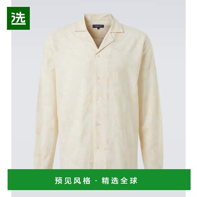 1h可退 香港直邮Frescobol Carioca 男士 Safra 提花棉混纺衬衫