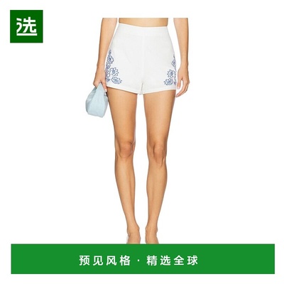 1h可退 香港直邮Minkpink 女士 Sonnet 刺绣短裤 MG2502445