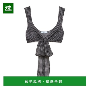 香港直邮Prada P928N17KUSOOO普拉达 波点真丝雪纺上衣