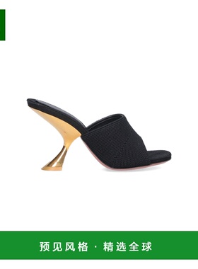 1h可退 香港直邮Amina Muaddi 女士 鞋跟黑色高跟鞋 14S364279TAY