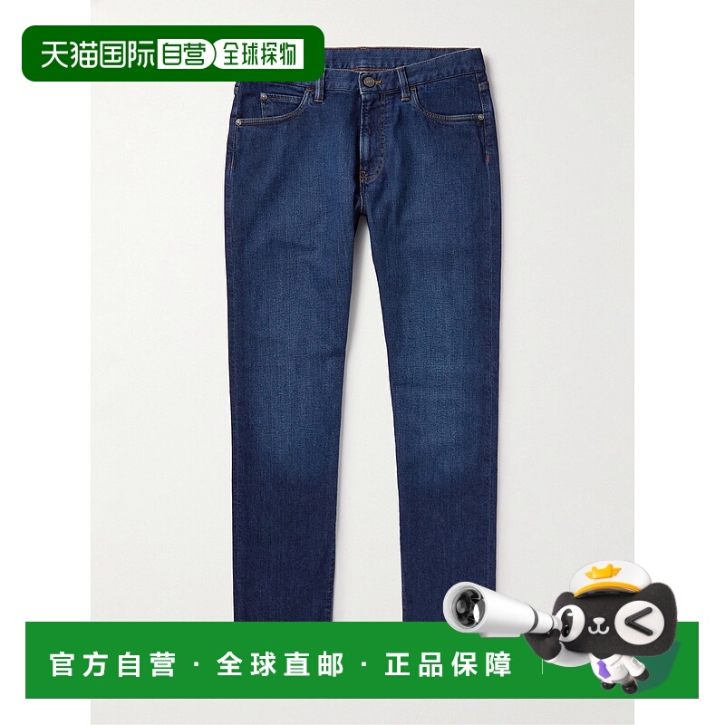 1h可退 香港直邮Loro Piana 诺悠翩雅 男士 修身牛仔裤 FAM2620