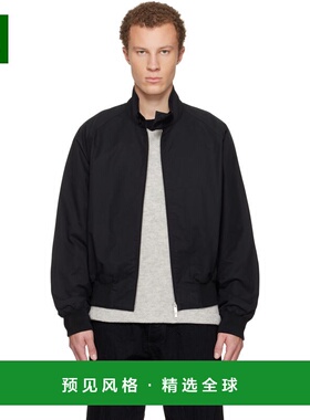 1h可退 香港直邮Studio Nicholson 男士 黑色 Over 飞行员夹克 OV