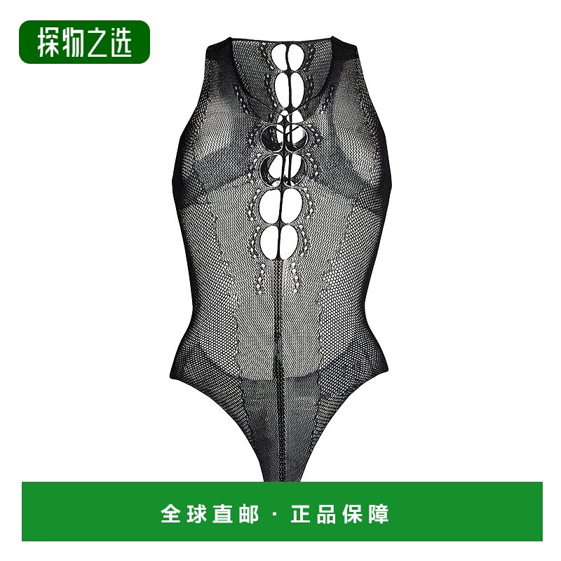 1h可退 香港直邮Saint Laurent 圣罗兰 女士 连体衣 black黑色 舒