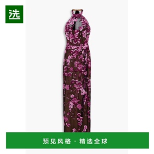 1h可退 香港直邮MARCHESA NOTTE 女士 刺绣薄纱礼服 N80G3931PINK