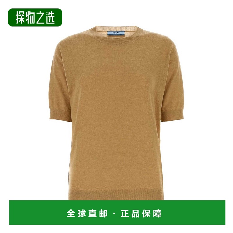 香港直邮Prada 普拉达 女士 羅紋圓領 T 卹 P24D2QSOOO10LJ
