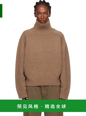 1h可退 香港直邮LE 17 SEPTEMBRE 女士 棕色 Raglan Wool 高领毛