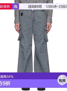 1h可退 香港直邮C2H4 男士 灰色 Weathering Volume 工装裤 R010P