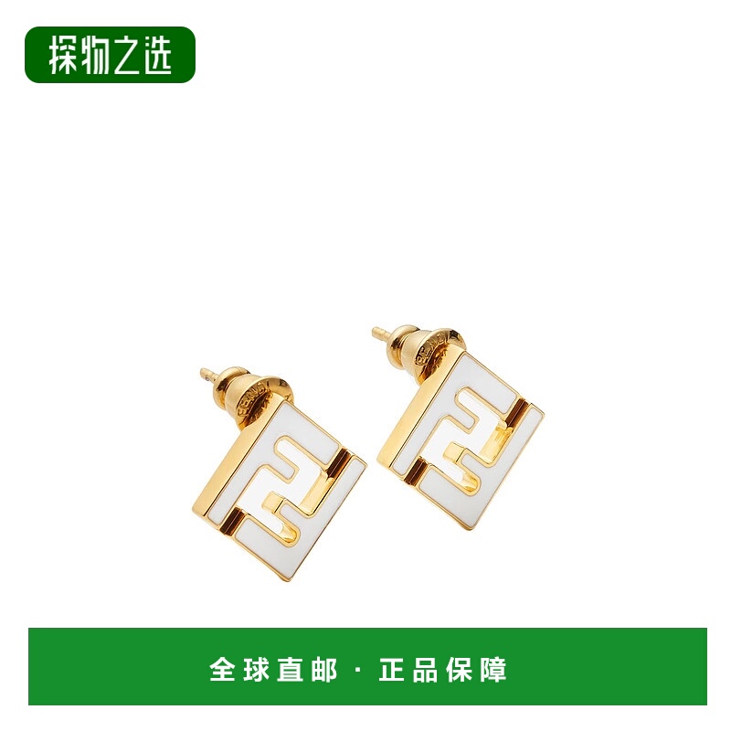 香港直邮Fendi FF图案耳钉 8AL294TL9