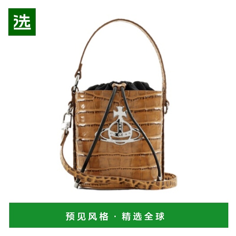 香港直邮Vivienne Westwood Daisy 抽绳水桶单肩包 4302002MUL003