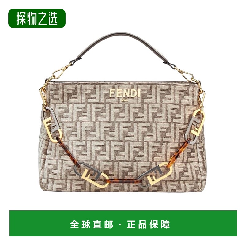香港直邮Fendi O'Lock链条拉链单肩包 8BR805ALFV斜挎包手提包