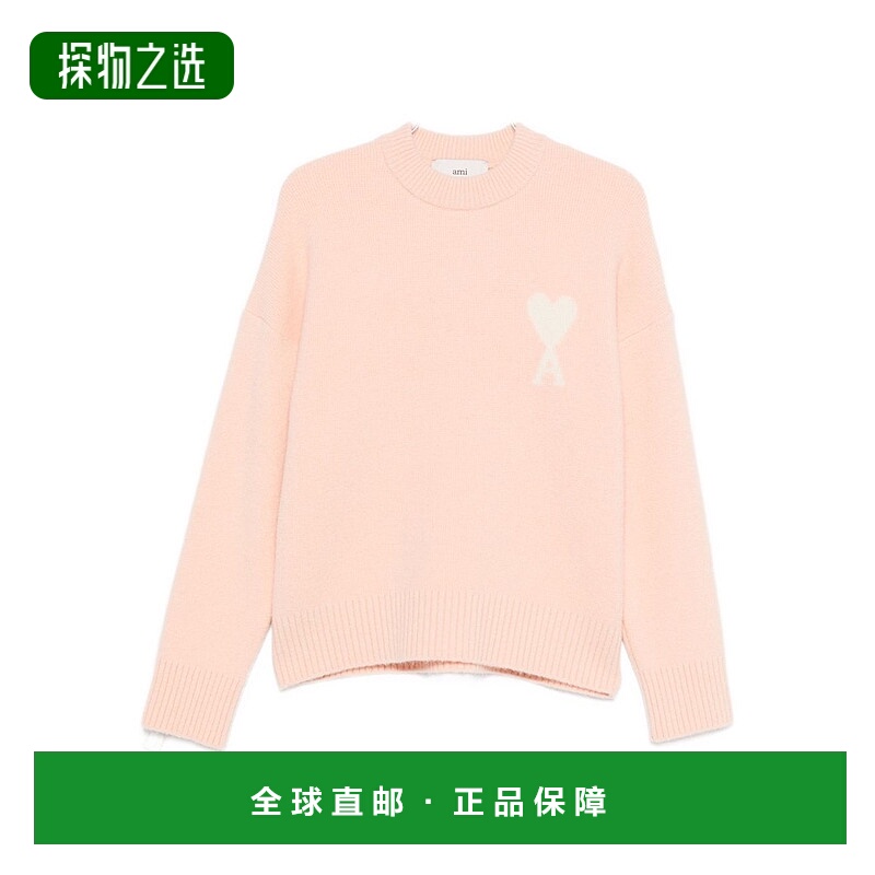 香港直邮Ami Paris 女士 Ami Powder 巴黎毛线衫 UKS836DKN013568