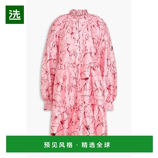 1h可退 香港直邮Stine Goya 女士 金属感印花塔夫绸迷你连衣裙 SG