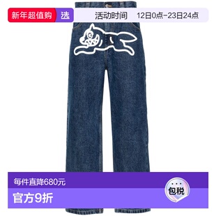 1h可退 香港直邮ICECREAM 男士 蓝色牛仔裤 ICD002MIDWASHBLUE