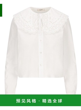 香港直邮Celine 长袖衬衫 2C03C100X.蝴蝶结