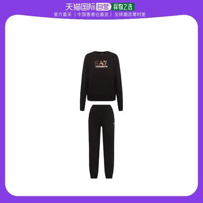 香港直邮EA7 Emporio Armani 徽标卫衣和运动裤套装 3LTV59TJCQZ0