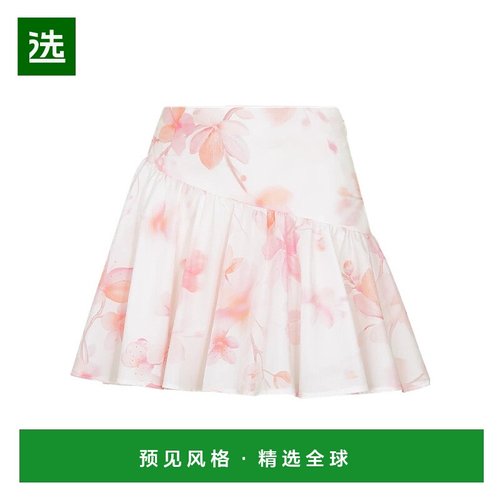 香港直邮Dior 花卉图案半身裙 5SBM11SKT4