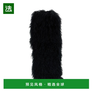 1h可退 香港直邮Paris Texas 女士 黑色毛羊皮靴子 PX1072XMNFRBL