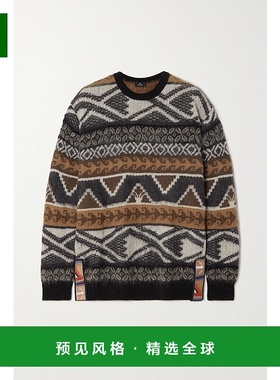 1h可退 香港直邮Etro 艾特罗 女士 大廓形嵌花针织毛衣 212D18663