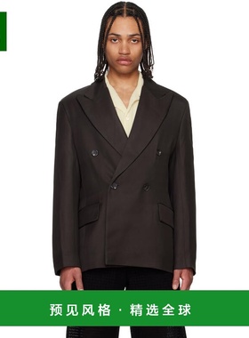 1h可退 香港直邮Séfr 男士 黑色 Donovan 西装外套 MSS25DONO