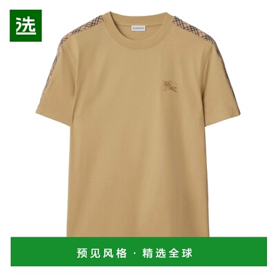 香港直邮BURBERRY 男士T恤 8106247B8626 SS2026 浅棕色 Cotton t
