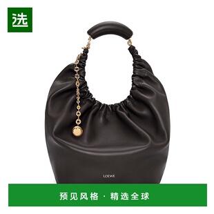 1h可退 欧洲直邮Loewe/罗意威 23新款 Squeeze女士中号黑色小羊皮