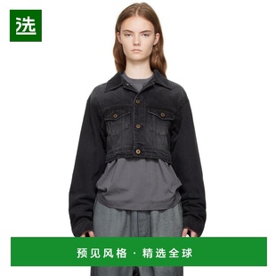 1h可退 【美国直邮】we11done女士外套牛仔短款直筒型时尚舒适 休