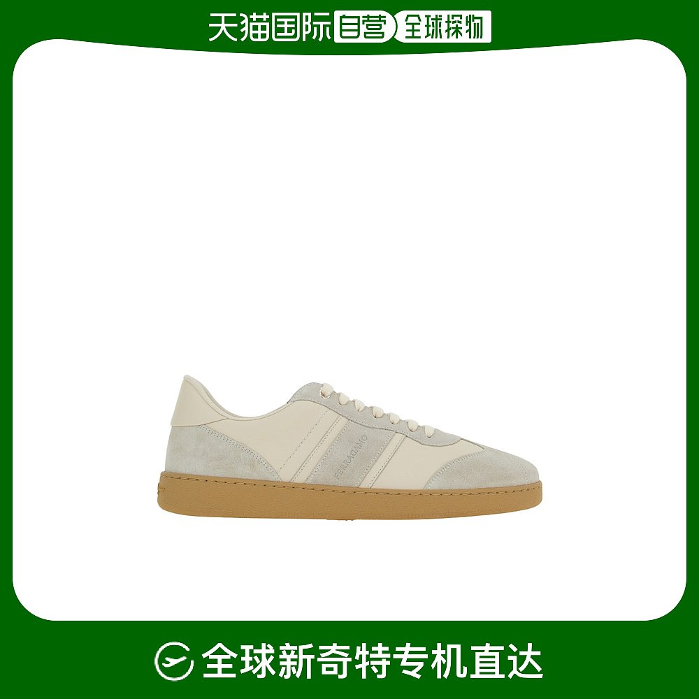 香港直邮Salvatore Ferragamo logo标识低帮板鞋 ACHILLE-1-76226