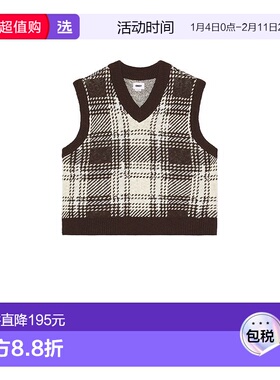 1h可退 香港直邮Obey 男士 Avon 格子背心 151000117 舒适时尚