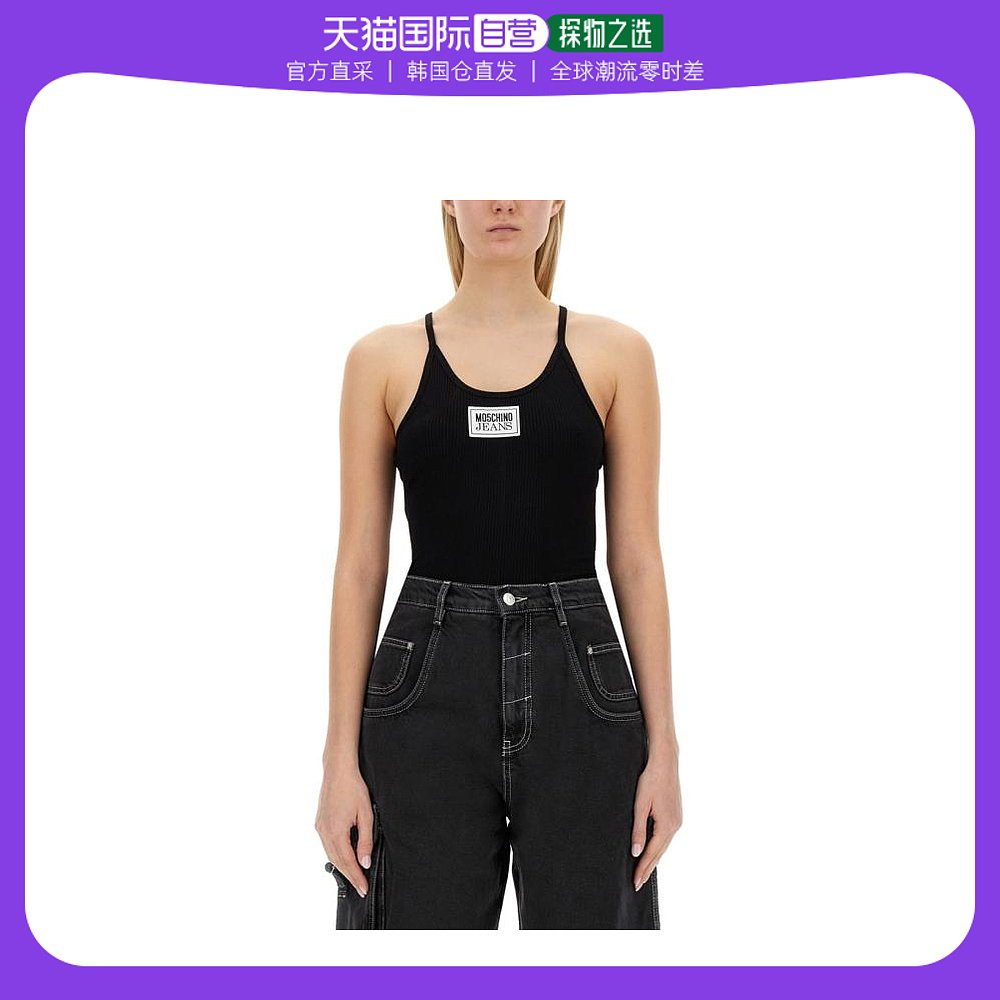 韩国直邮MOSCHINO24SS短袖T恤女08093259 0555BLACK-封面