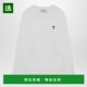 香港直邮Ami T恤 Paris 1h可退 男士 长袖 BFUTS235U724 white白色