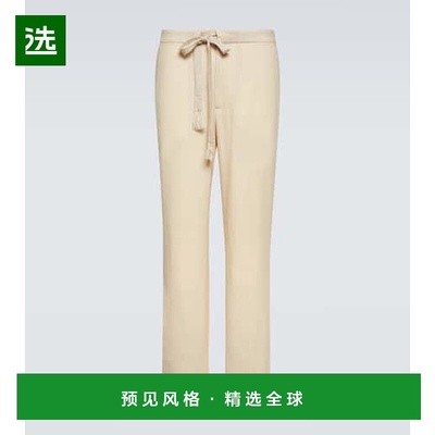 香港直邮AURALEE 男士 直筒羊毛长裤 white白色 舒适时尚休闲裤