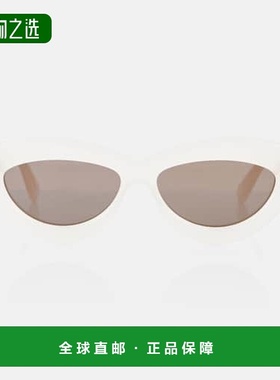 香港直邮LOEWE 罗意威 女士 徽标猫眼太阳眼镜 white白色 舒适时