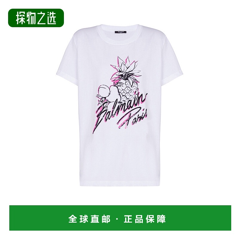 香港直邮Balmain 短袖T恤 FF1EF000GF13