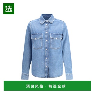 1h可退 香港直邮Jacob Cohen 女士 Western 棉质牛仔布衬衫 JDMC0